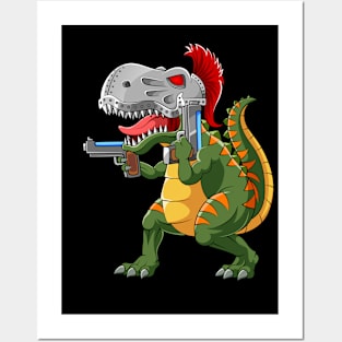 Dinosaur robot Posters and Art